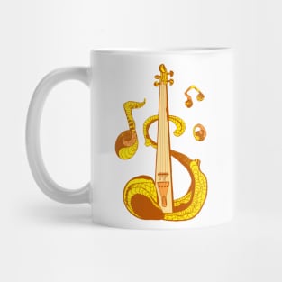 Yellow and Orange String Violin Mug